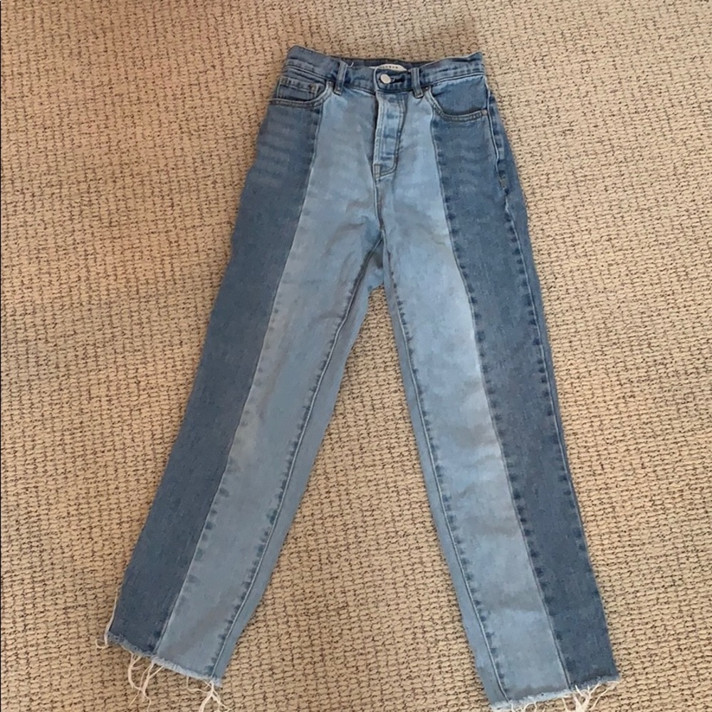 PacSun Two Panel High Waisted Straight Leg jeans